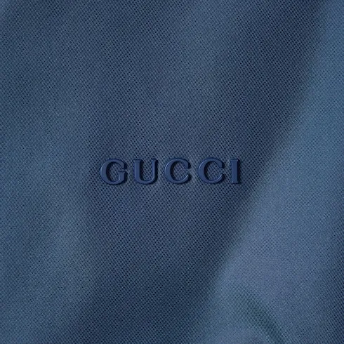 Gabardine Jacket With Metal Logo