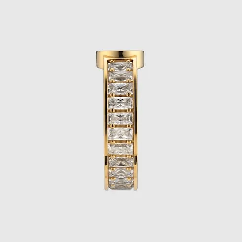 Gucci Blondie Wide Crystal Ring
