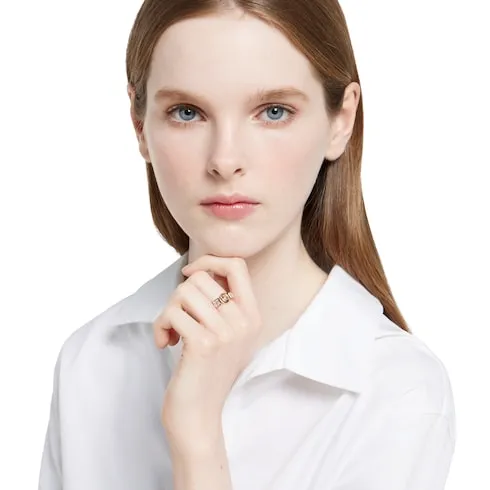 Gucci Blondie Wide Crystal Ring
