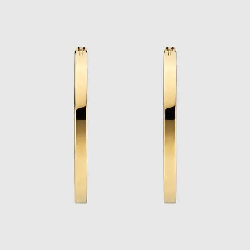 Gucci Blondie Cut-Out Hoop Earrings