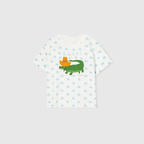 Baby Cotton T-Shirt With Print