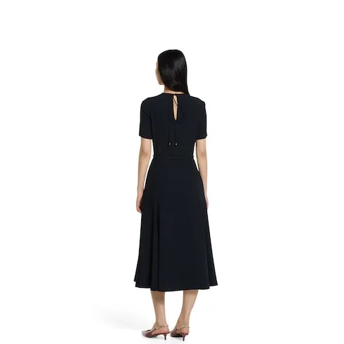 Satin Dress With Double G Belt