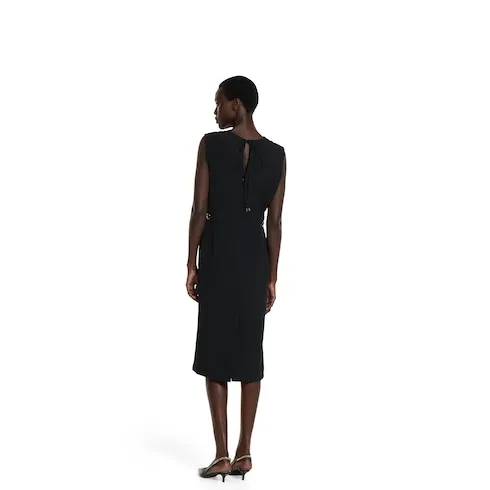 Satin Dress With Horsebit