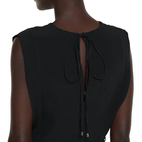 Satin Dress With Horsebit