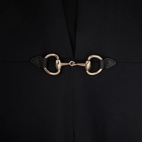 Satin Dress With Horsebit