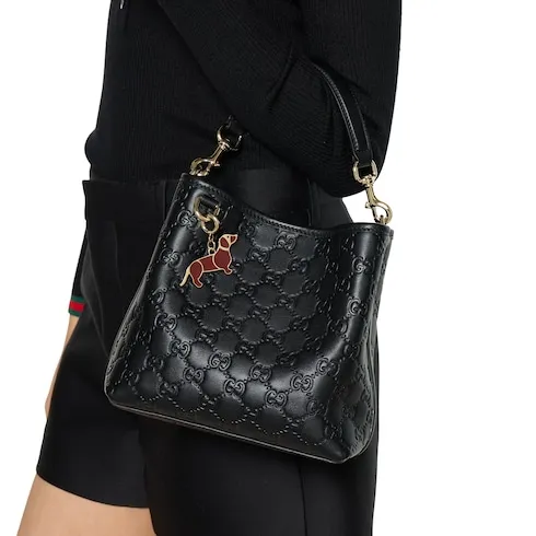 Dog-Shaped Bag Charm