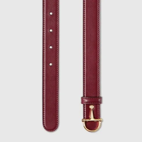 Thin Belt With Half-Horsebit Buckle