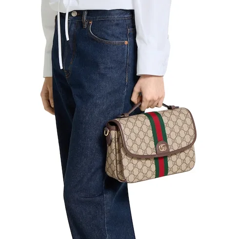 Ophidia Medium Top Handle Bag