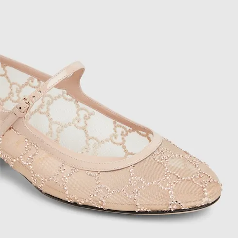 Gg Crystal Ballet Flat