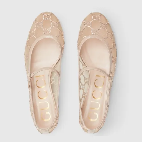 Gg Crystal Ballet Flat