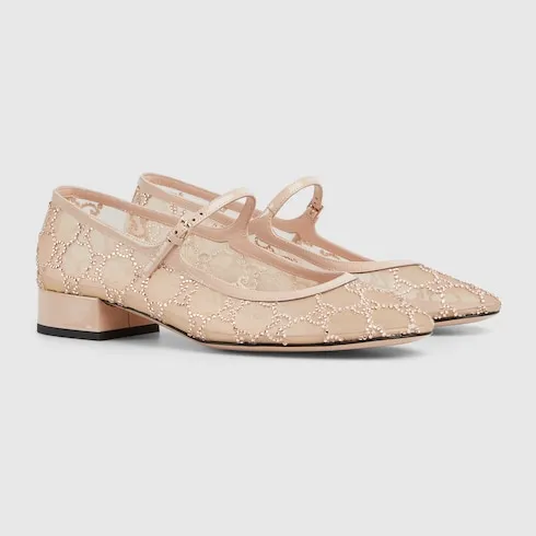 Gg Crystal Ballet Flat