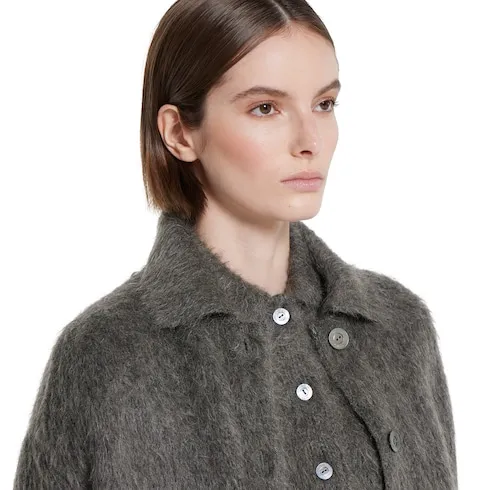 Brushed Extra Fine Mohair Cardigan