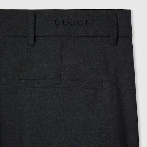 Wool Pants With Logo