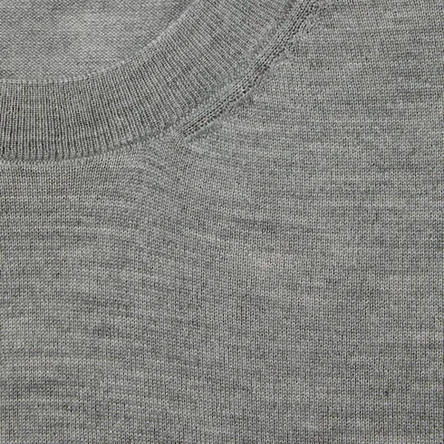 Cashmere Silk Top With Intarsia