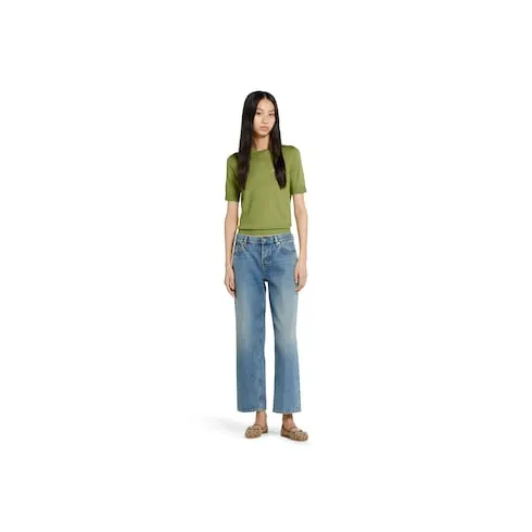 Cashmere And Silk Top With Intarsia