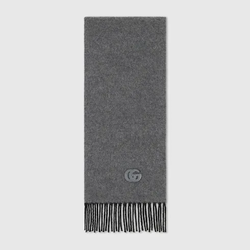 Cashmere Scarf With Patch
