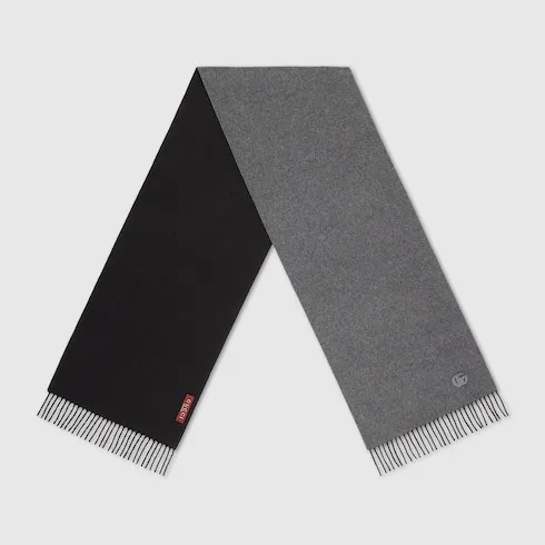 Cashmere Scarf With Patch
