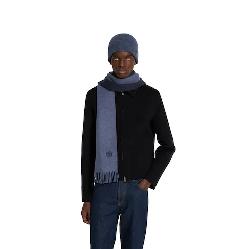Cashmere Scarf With Patch