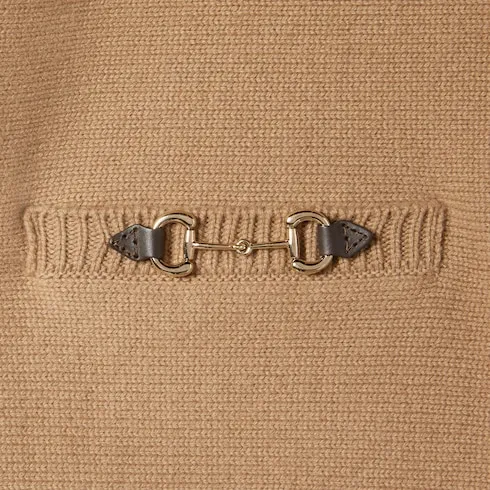 Wool Cashmere Top With Horsebit