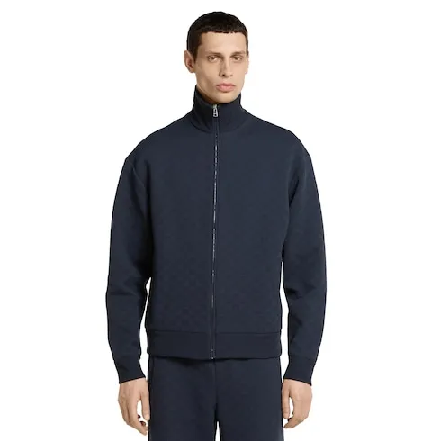 Gg Technical Jersey Zip Jacket