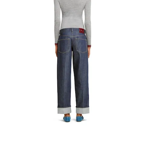 Denim Pants With Gucci Selvedge
