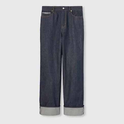 Denim Pants With Gucci Selvedge