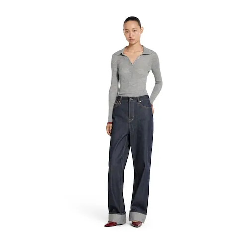 Denim Pants With Gucci Selvedge