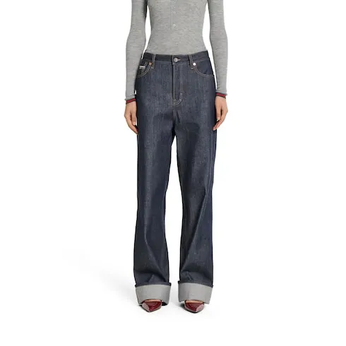 Denim Pants With Gucci Selvedge