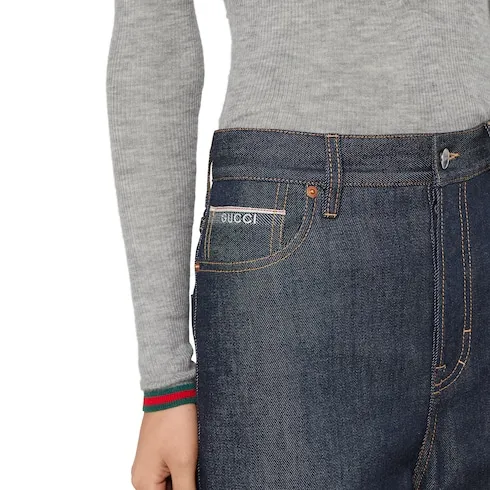 Denim Pants With Gucci Selvedge