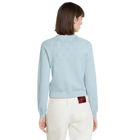 Gg Cotton Cardigan