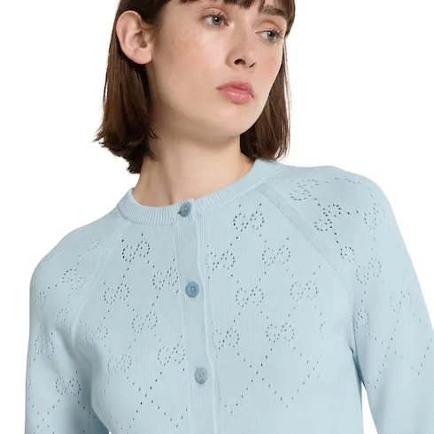 Gg Cotton Cardigan