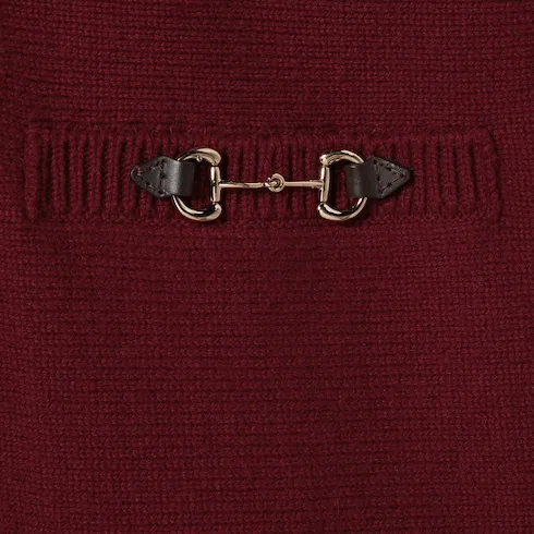 Cashmere Wool Cardigan With Horsebit