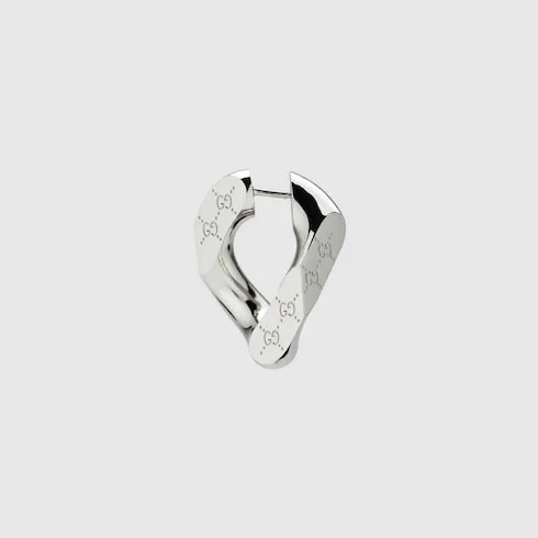 Gucci Signature Engraved Large Earrings