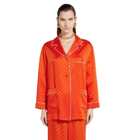 Gg Satin Shirt