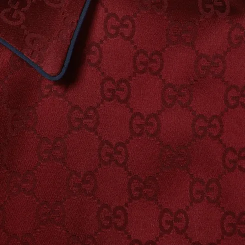 Gg Satin Shirt With Tie Waist