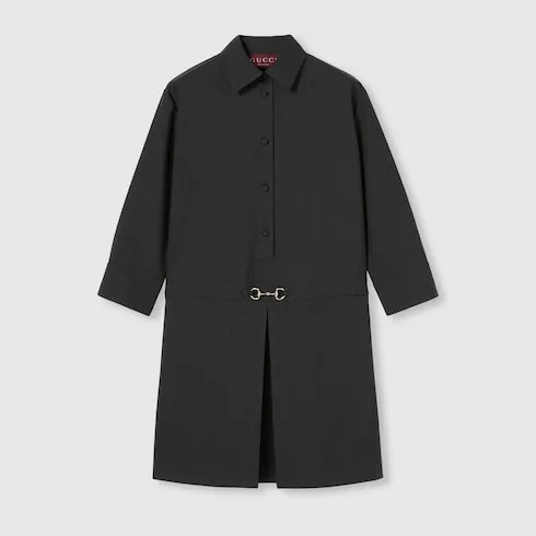 Wool Dress With Horsebit