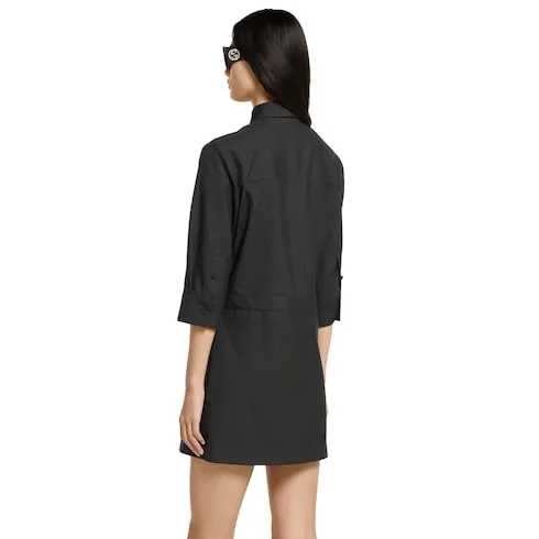 Wool Dress With Horsebit