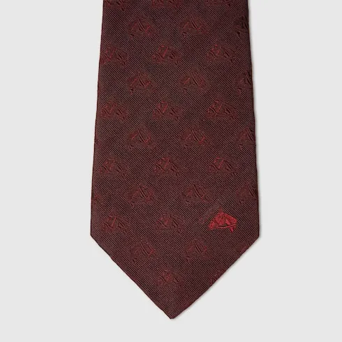 Equestrian Silk Jacquard Tie
