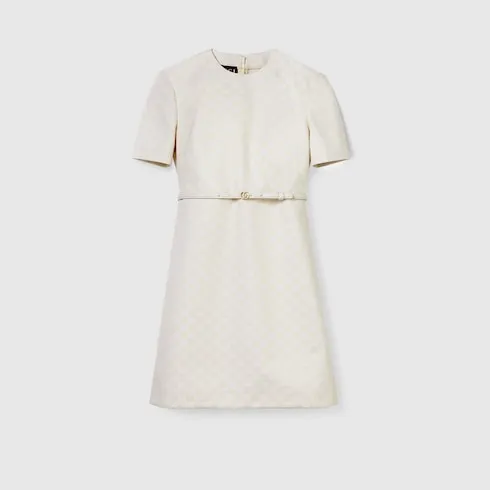 Gg Cotton Gabardine Dress