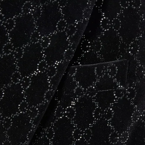 Embroidered Cotton Velvet Jacket