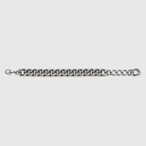 Gucci Signature Engraved Chain Bracelet