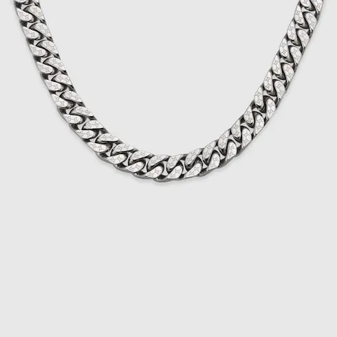 Gucci Signature Engraved Chain Necklace