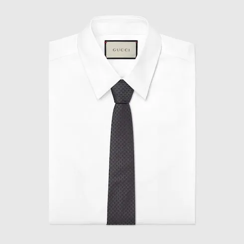 Gg Silk Jacquard Tie