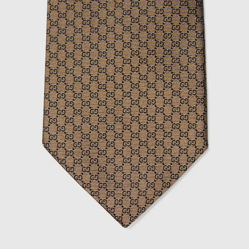 Gg Silk Jacquard Tie