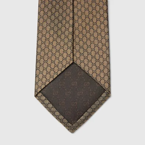 Gg Silk Jacquard Tie