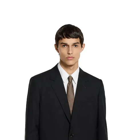 Gg Silk Jacquard Tie