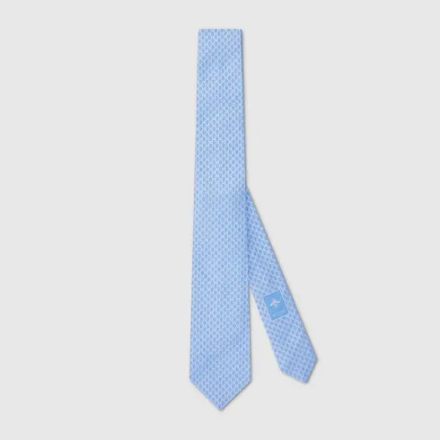 Gg Silk Jacquard Tie