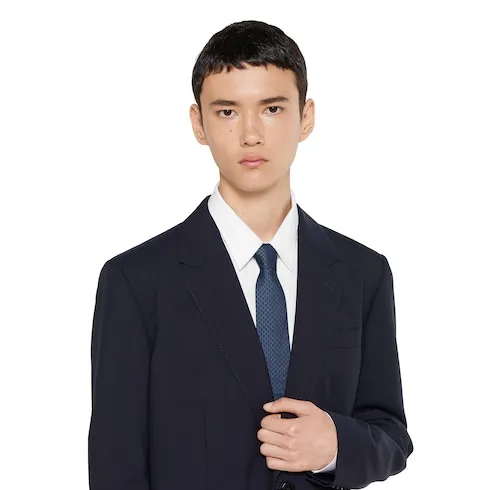 Gg Silk Jacquard Tie