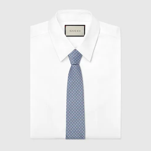 Double G Silk Jacquard Tie