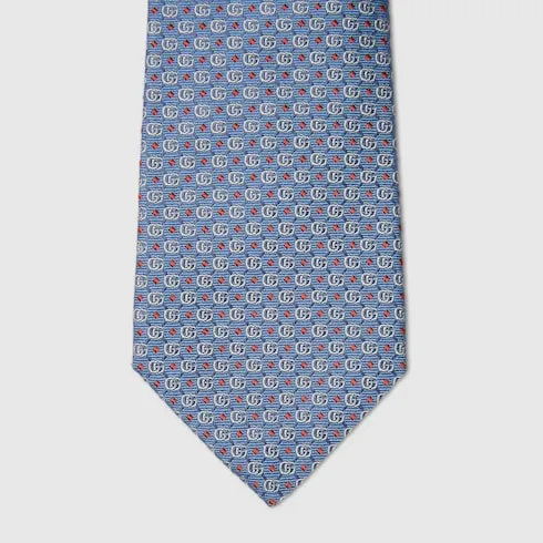 Double G Silk Jacquard Tie